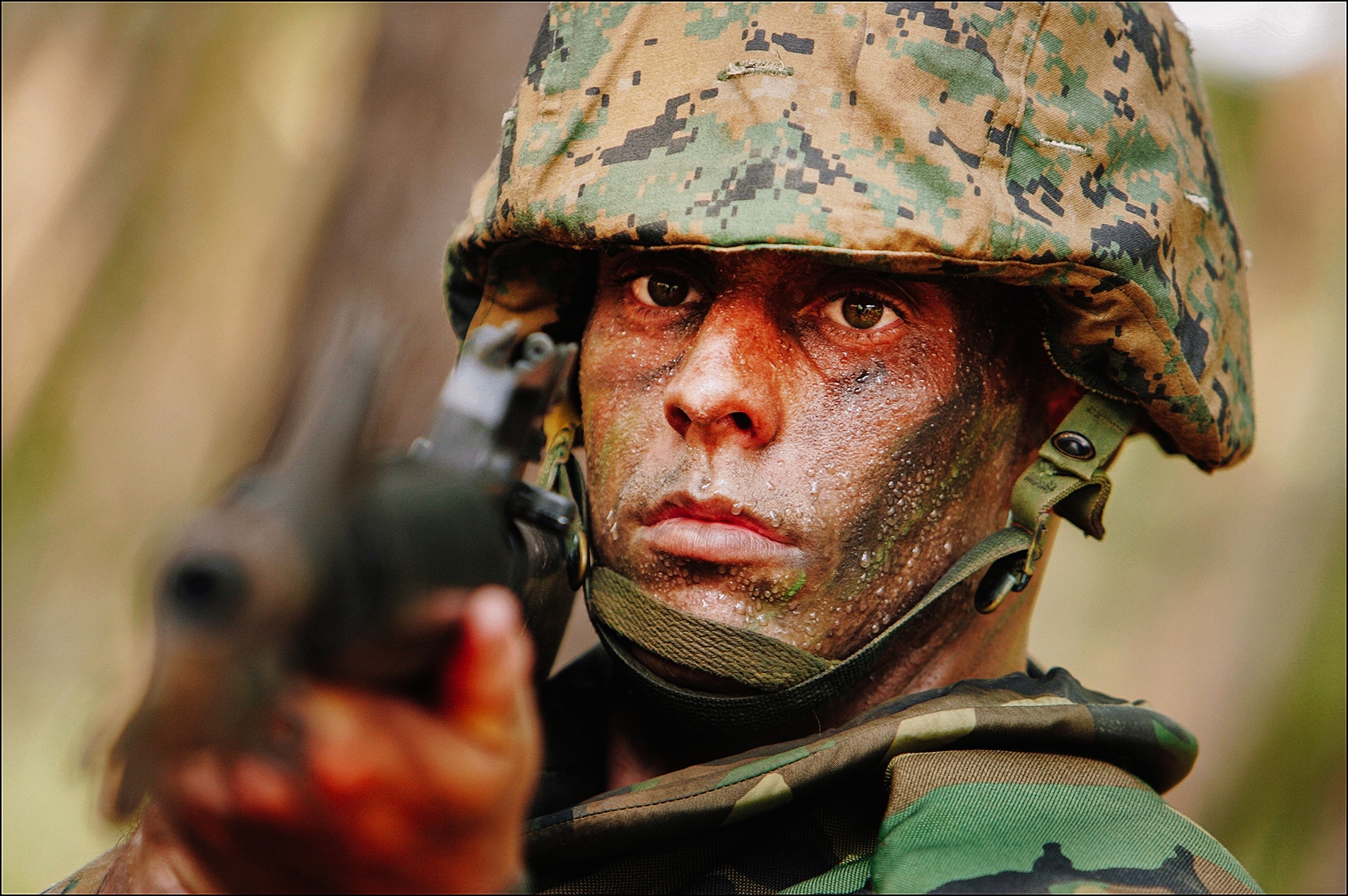 Military tank armored vehicle field operation